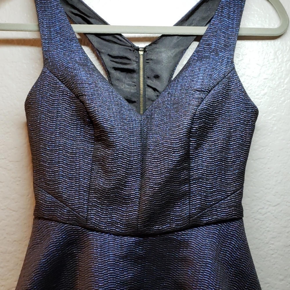 Express dress jacquard blue Metallic - Picture 4 of 7